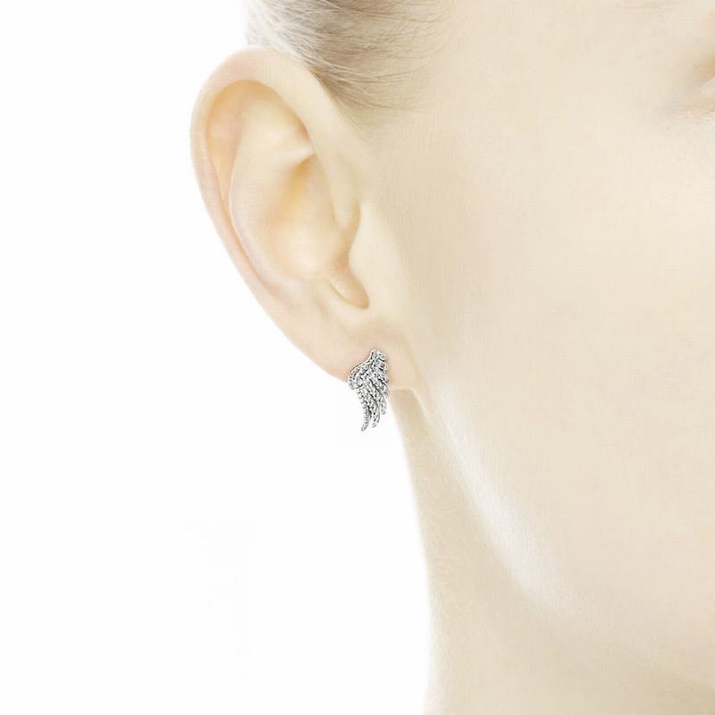 Pandora Majestic Feathers Stud Earrings Silver Egypt BZ4926713